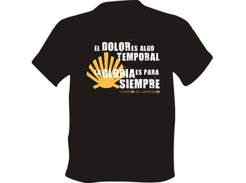 T-shirt La douleur est quelque chose de temporaire, Gloria est pour toujours