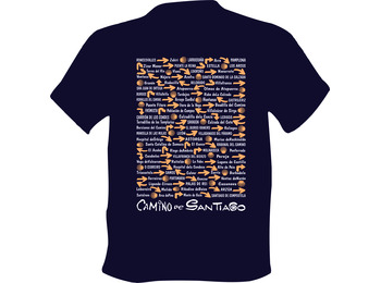 T-shirt Camino de Santiago Villages