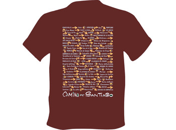T-shirt Camino de Santiago Villages