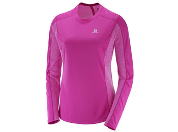 chemise Salomon Agile LS Tee W Rosa