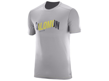 T-shirt Salomon Logo Cosmique Tee Gris