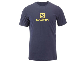 T-shirt Salomon Coton Logo SS Tee Marino