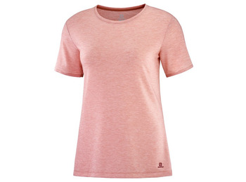 Camiseta Salomon Essencial T-shirt à manches courtes W Rosa