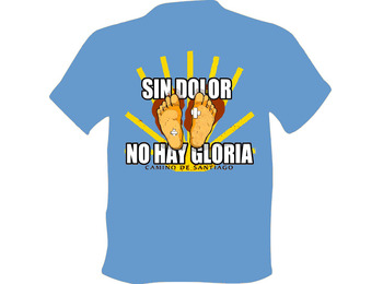 T-shirt Pas de douleur pas Gloria Azul