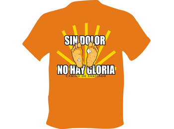 T-shirt Pas de douleur pas Gloria Naranja