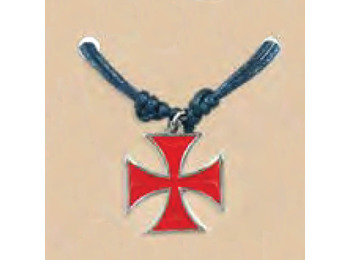 Croix Colgante de Malte Rouge