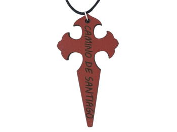 Colgante Cruz de Santiago Rouge Grande