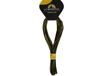 Cordones Montagne La Sportiva courant 132 cm. Noir-Vert