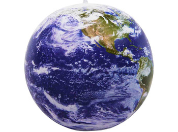 globe de balayage du monde satellite avec des nuages (40 cm)