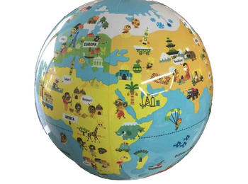 World Kids Gonflable Globe Petits voyageurs en Castille (30 cm)