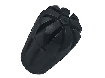 Canne de trekking en aluminium gaufré en caoutchouc