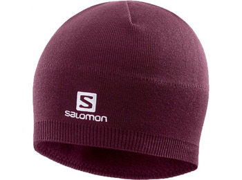 Bonnet Salomon Beanie Grenat