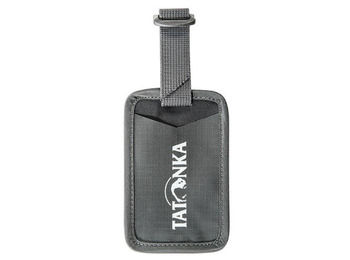 Étiquette de bagage Tatonka Travel Name Tag Gris