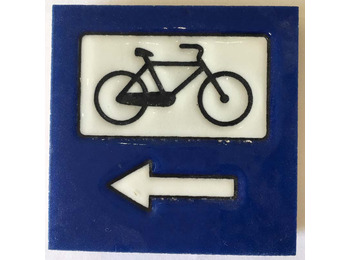 Aimant en céramique Vélo et flèche MyL 5X5 cm