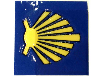 Étoile de céramique Imam avec fond bleu