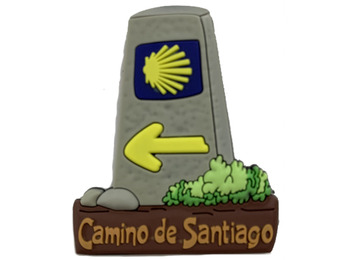 Aimant en caoutchouc Mojón Camino de Santiago