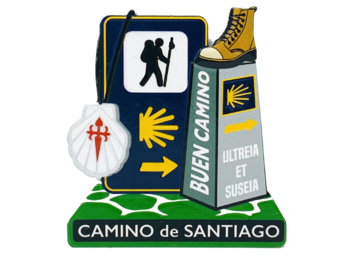 Imán Resina 3D Mojón Bom Caminho