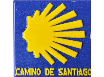 Imán Resina Star Cuadrado MyL Bleu/Amarillo