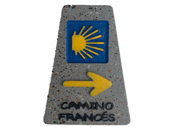 Imán Resina Mojón Camino Français