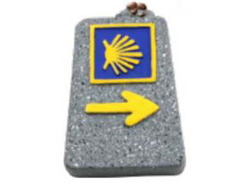 Aimant Cairn en résine avec pierres