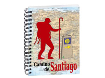 Carte du Camino de Santiago et carnet de pèlerin