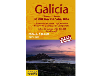 Carte routière dépliable Galice - Anaya
