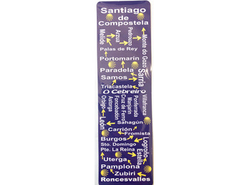 Villes Camino de Santiago Bookmark
