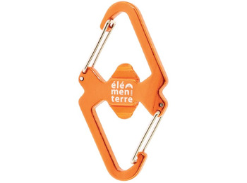 Mousqueton double Elementerre Dokara Orange