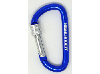 Mosquetão Highlander 7,5 cm. avec fermeture en fil bleu