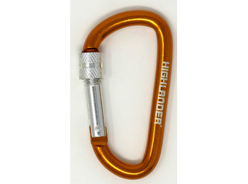 Mosquetão Highlander 7,5 cm. avec fermeture en fil Orange