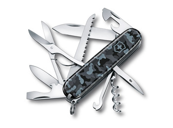 Couteau de poche Victorinox Huntsman 15 outils, camouflage gris