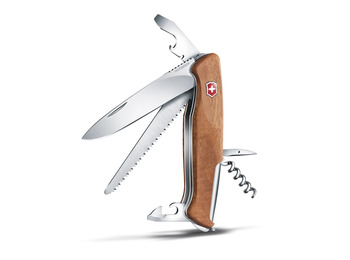 Couteau de poche Victorinox Ranger 55 Wood 10 outils 130 mm Bois