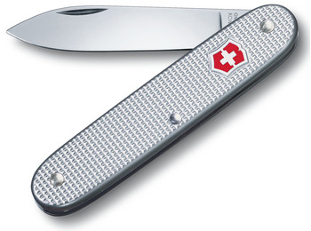 Navaja Victorinox Alox argenté côtelé