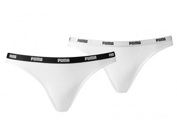 Puma Lot de 2 culottes de bikini blanches