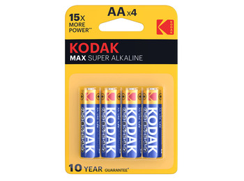 Piles alcalines Kodak MAX AA LR6