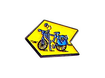 Pin Bike Arrow Amarilla Métal