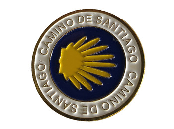 Épingle étoile ronde Camino de Santiago
