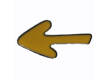 Pin Flèche Chemin de Santiago Métal Jaune