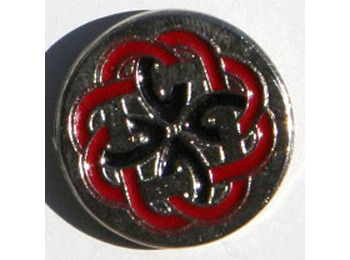 Pin Laberinto Celtic Red Metal