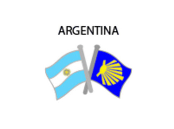 Pin Metal Flag Argentina Way Santiago