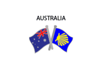 Pin Metal Drapeau Australie Voie Santiago