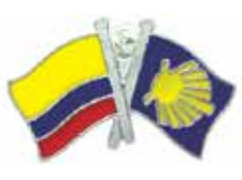 Pin Metal Flag Colombie Chemin de Santiago