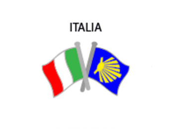 Pin Metal Drapeau Italie Chemin Santiago