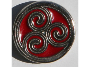 Pin Trisquel Celtic Red Metal