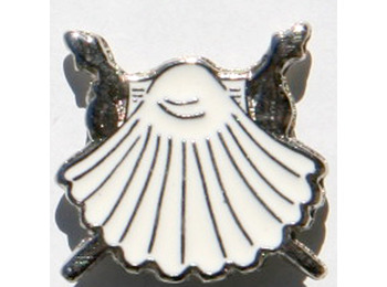 Pin Vieira métal blanc