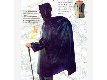 PVC Poncho à manches bleues Royal Blue