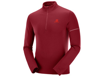 Pull-over Salomon Agile HZ Granate moyen