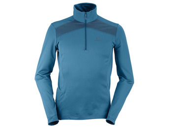 Pullover Salomon Discovery LT HZ Blue