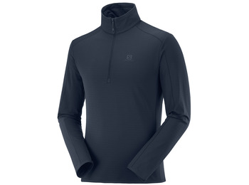 Pull-over Salomon Autreck demi-zip Bleu foncé
