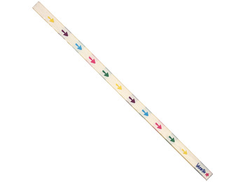 Bracelet en tissu Flèches colorées 58 Blanc